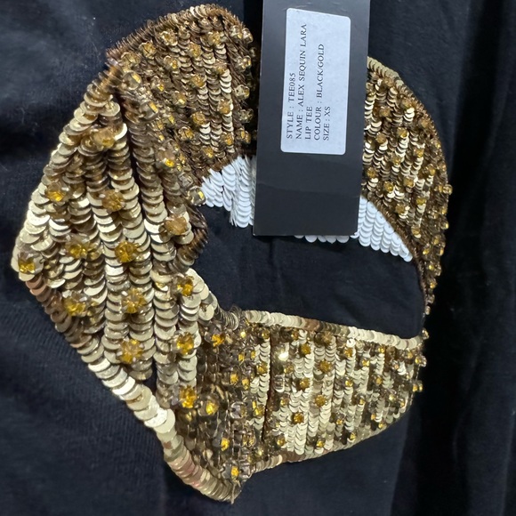 MARKUS LUPFER Alex Sequin 3D Lara Lip T-Shirt - Picture 5 of 5